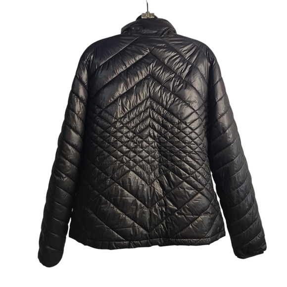 Tek Gear Jacket Women's Black Puffer Quilted Zip Up Light Weight Size XL - Picture 2 of 9